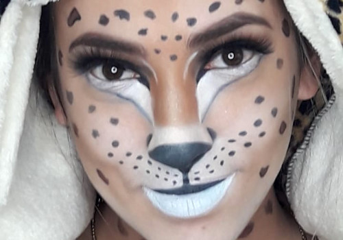 Maquillaje animal felino leopardo, práctica curso Maquillaje Profesional Santiago